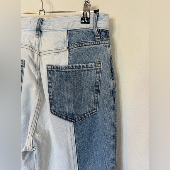 Pacsun Two-Tone Boyfriend Straight Leg Jeans- Size 25 - Picture 6 of 8